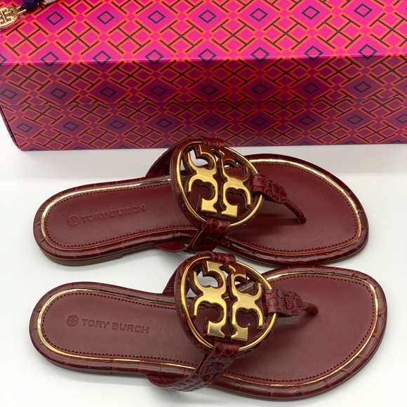 TORY BURCH MILLER METAL-LOGO SANDAL - Picture 2 of 10